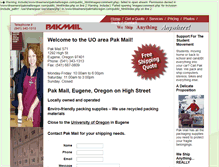 Tablet Screenshot of pakmailoregon.com